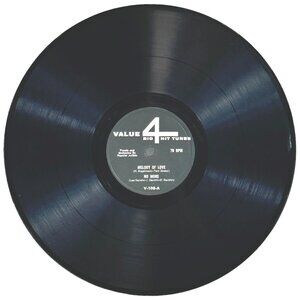 Melody Of Love & That’s All I Want From You 10in Shellac 78 RPM Value 4 V-108